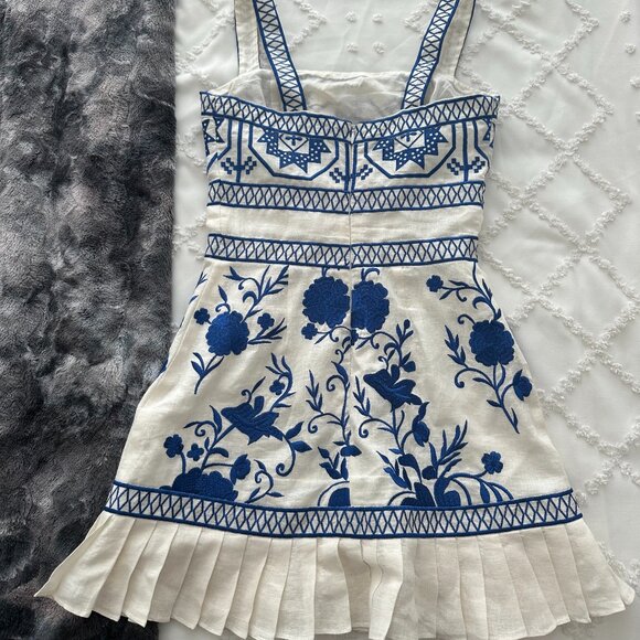 Alexis Asteria Linen Floral Dress, XS - Picture 5 of 9